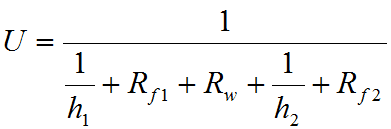 HRS Overall Heat Transfer Coefficient Equation